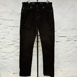 Adriano Goldschmied The Everett Brown Corduroy Pants Slim Straight 30 W | 34 L